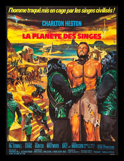 Affiche de La Planète des singes (1968), ciné-club Le Champo
